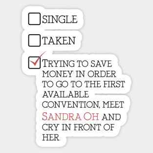 single, taken... #2 Sticker